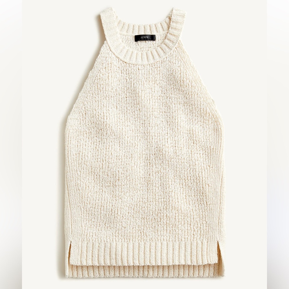 NWT J.Crew High Neck Sweater Tank - Size Large